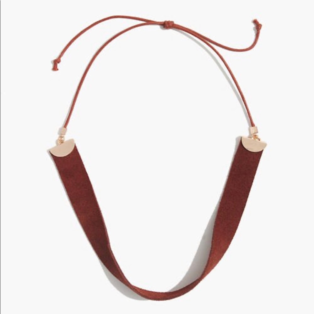 Madewell suede black choker